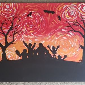 Acrylic Painting on a 16x20 canvas